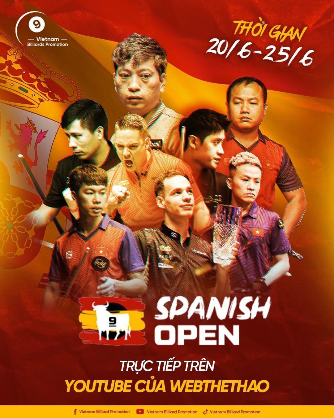 Lịch thi đấu, xem trực tiếp Dương Quốc Hoàng tại Spanish Open 2023