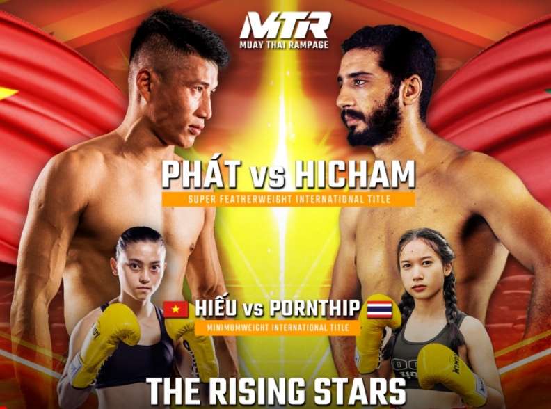 Trực tiếp Muay Thai Rampage: Minh Phát - Hữu Hiếu tranh đai quốc tế