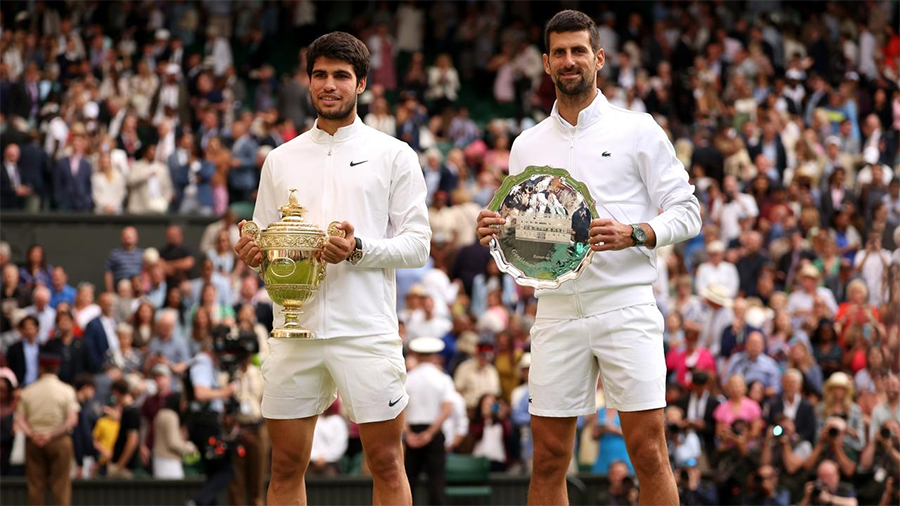 Bảng xếp hạng ATP Tour sau Wimbledon 2023: Alcaraz bỏ xa Djokovic