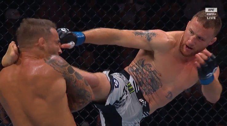 Kết quả UFC 291: Justin Gaethje tung đá thần sầu, đập nát 