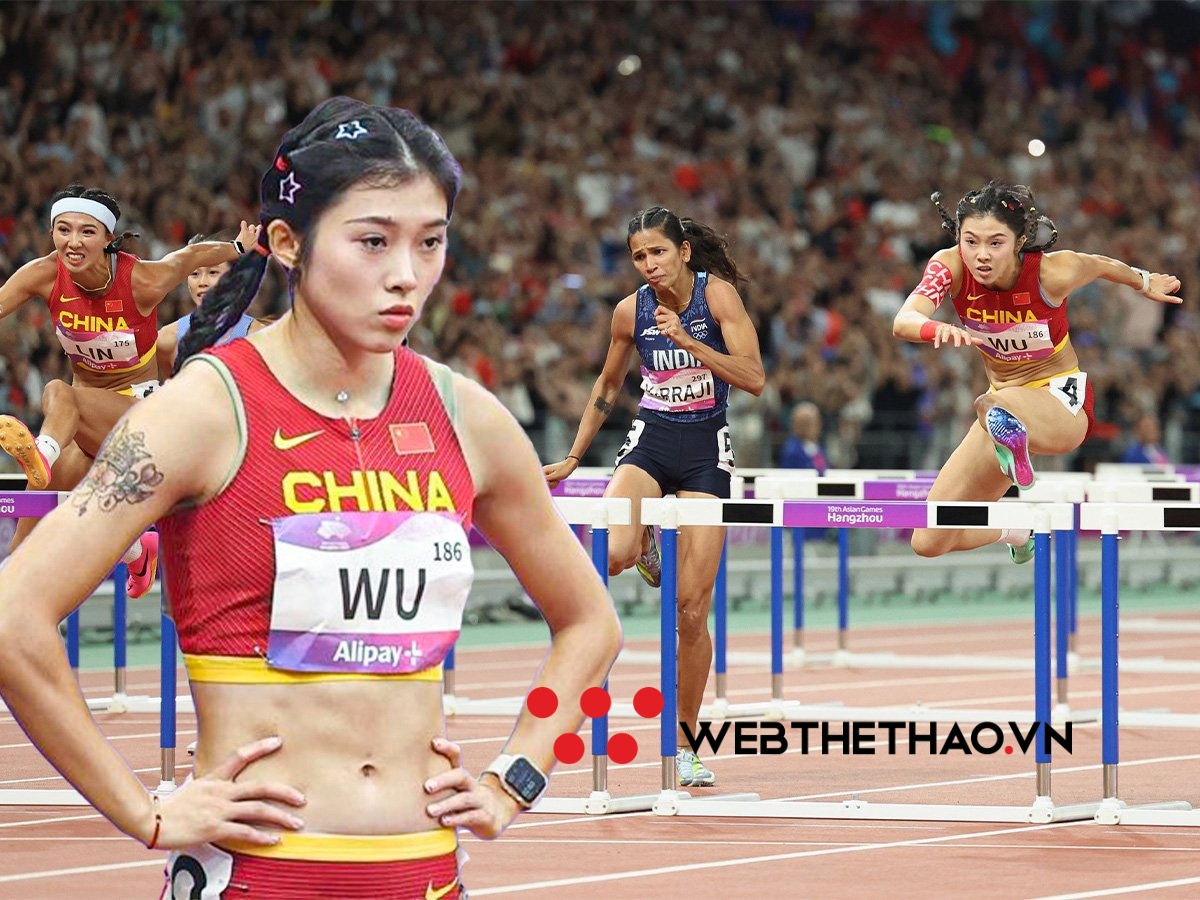 Hot-girl điền kinh Trung Quốc Wu Yanni mất HCB vì đội điền kinh Ấn Độ 