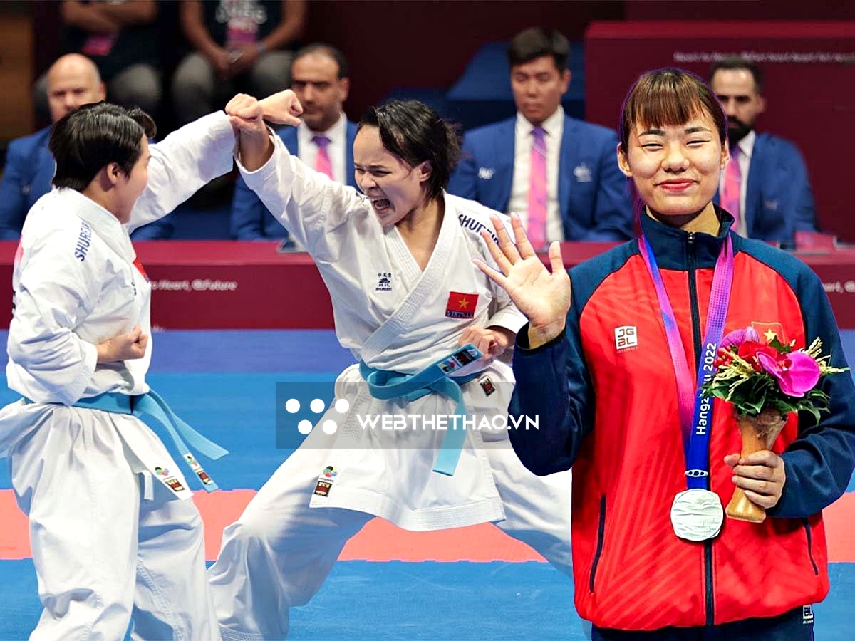 Karate đắp thêm kỳ tích khó tin với Thể Thao Việt Nam ở đấu trường ASIAD với tấm HCV nội dung kata