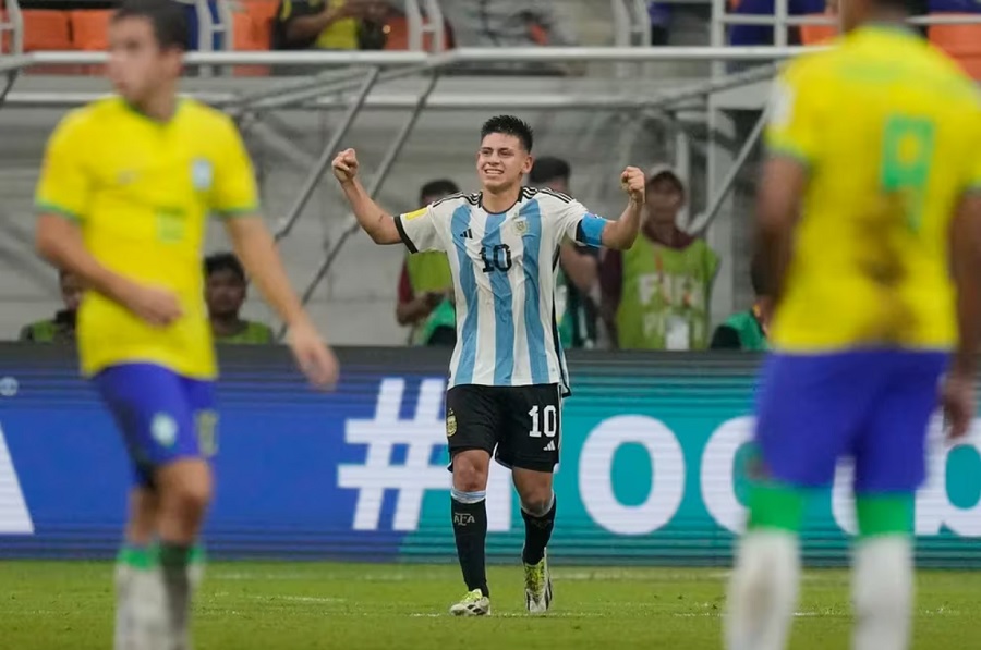 Kết quả giải U17 thế giới: Argentina đè bẹp Brazil bằng hat-trick của Echeverri