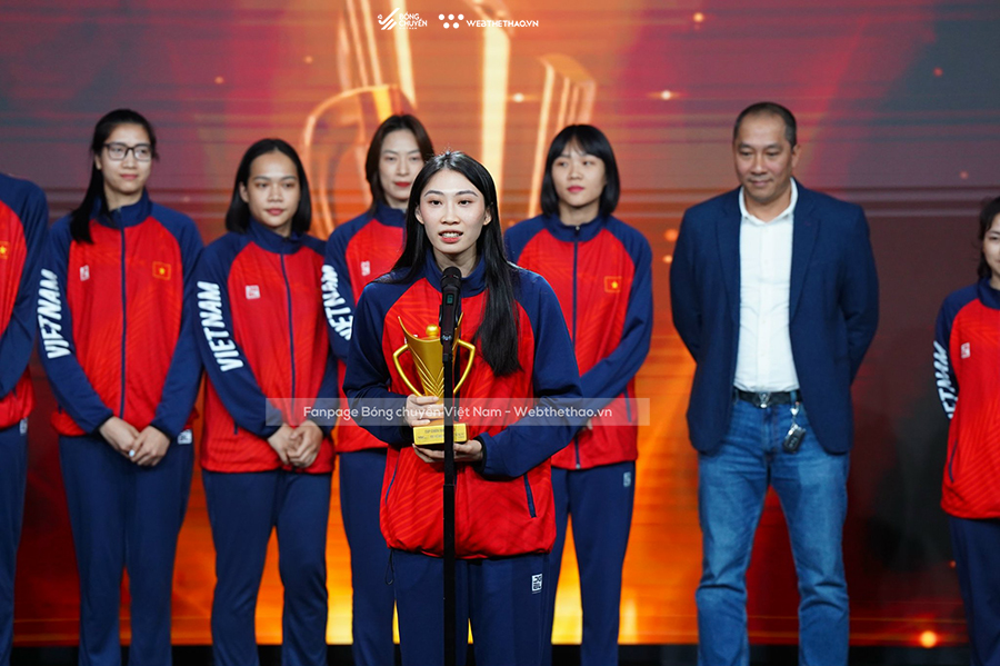 Bóng chuyền nữ Việt Nam nhận danh hiệu 