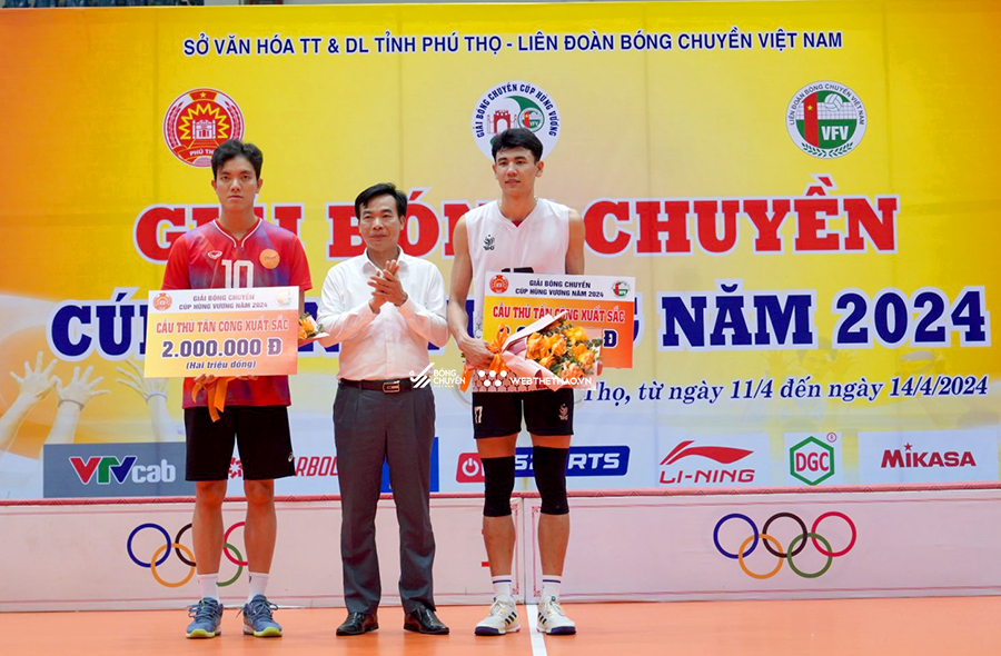 Trao giải cá nhân cúp bóng chuyền Hùng Vương 2024: Bích Tuyền vượt qua Chen Peiyan