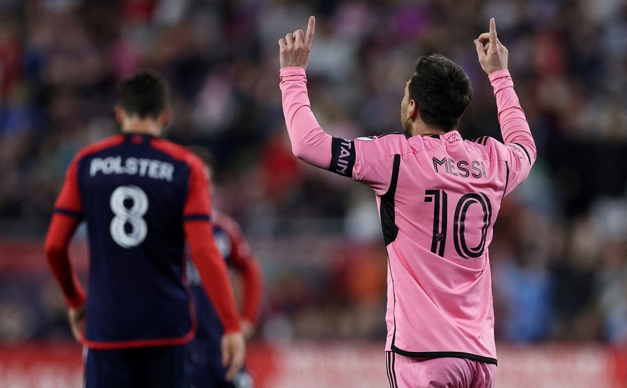 Messi lập kỷ lục mới trong chiến thắng của Inter Miami trước New England ở MLS