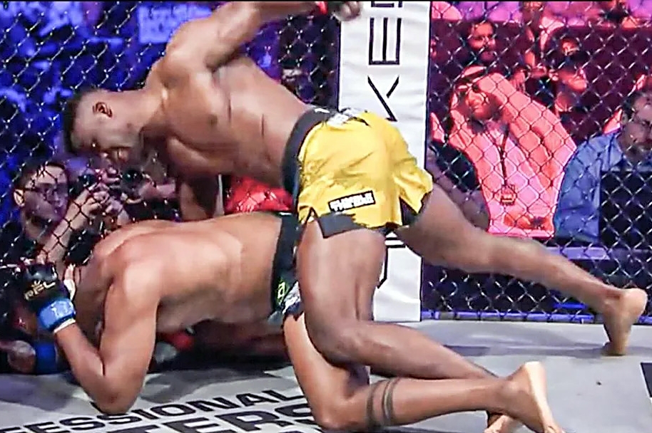 Francis Ngannou đấm Renan Ferreira 