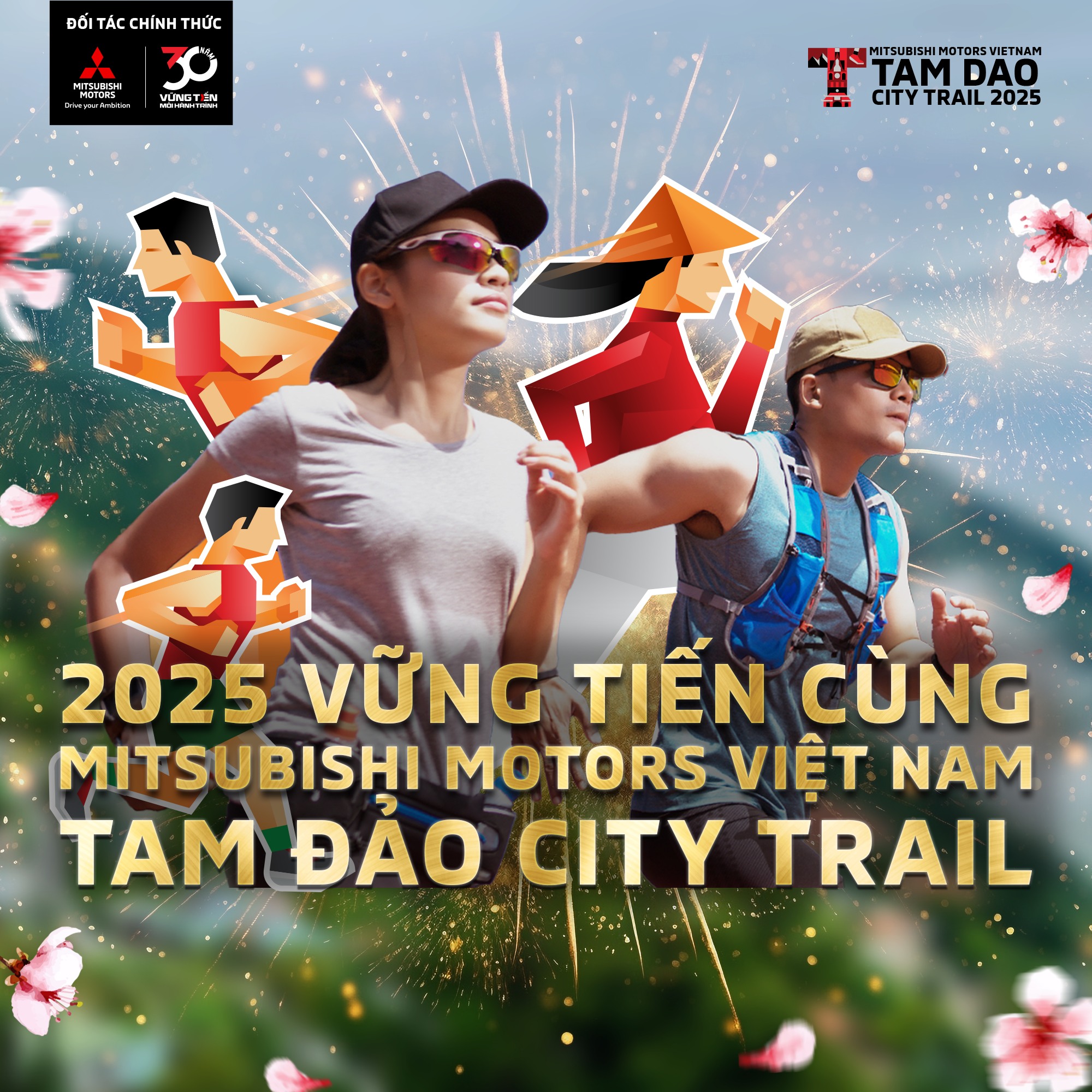 Thử thách giới hạn, vững tiến mỗi hành trình với Mitsubishi Motors Việt Nam - Tam Đảo City Trail 2025