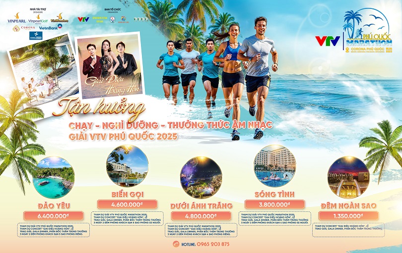 VTV Phú Quốc Marathon 2025 tung các gói ưu đãi hấp dẫn