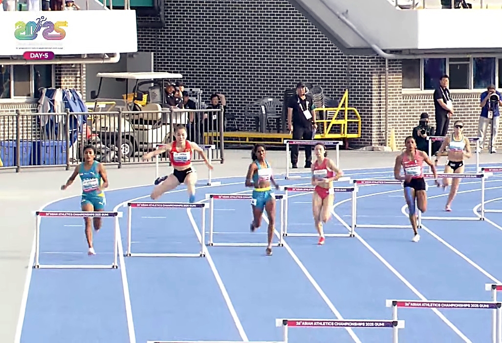 Quách Thị Lan không thể tạo bất ngờ ở chung kết 400m rào nữ Vô địch châu Á kịch tính nghẹt thở