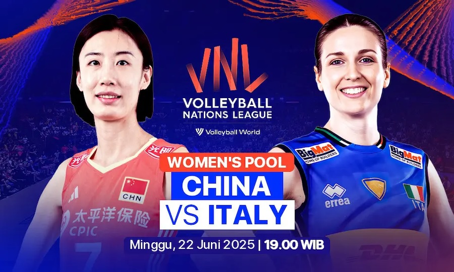 Link trực tiếp giải bóng chuyền VNL 2025 hôm nay: Trung Quốc vs Ý