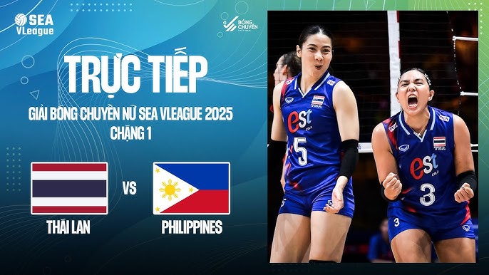 Link trực tiếp bóng chuyền nữ SEA V.League hôm nay 1/8: Thái Lan vs Philippines