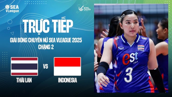 Link trực tiếp bóng chuyền nữ SEA V.League hôm nay 8/8: Thái Lan vs Indonesia
