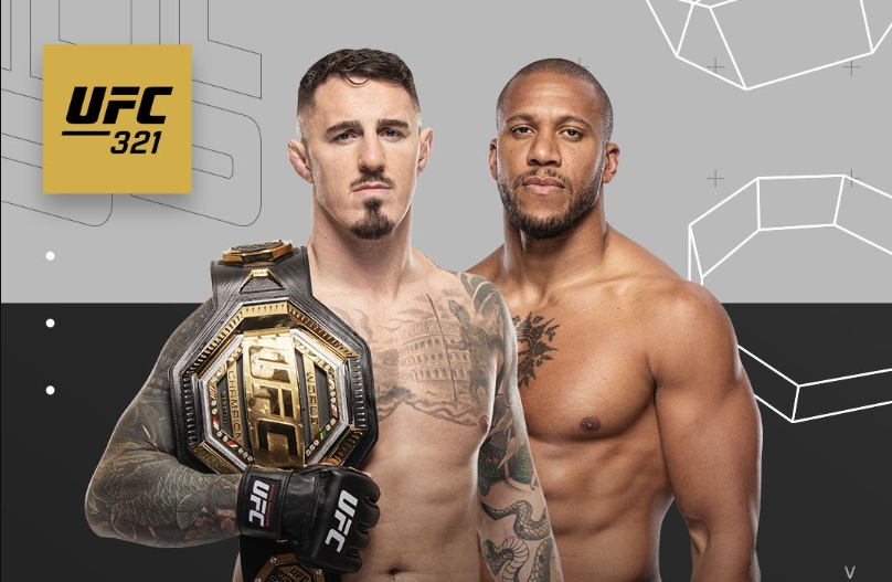 Lịch thi đấu UFC 321: Tom Aspinall vs Ciryl Gane