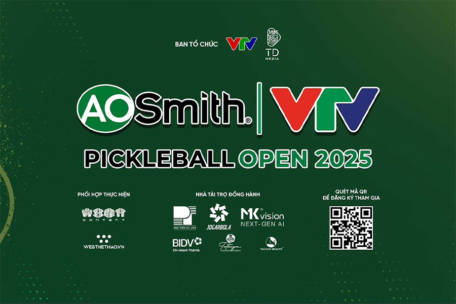 Trực tiếp VTV A. O. SMITH Pickleball Open 2025 - Ngày 24/10