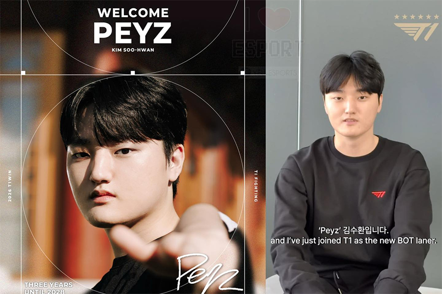 Đội hình T1 2026: Peyz thay thế Gumayusi