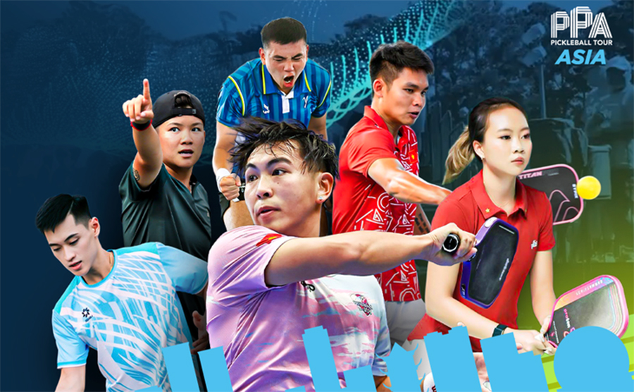 4 tay vợt picklebal Việt Nam lọt top 10 hạt giống đơn Nam Hangzhou Open 2025