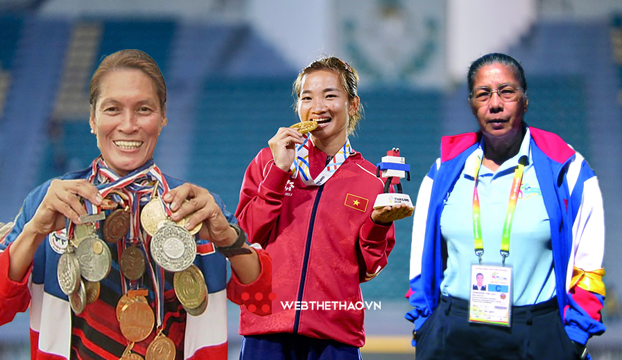 Chờ cột mốc 15 HCV gi&uacute;p Nguyễn Thị Oanh s&aacute;nh ngang hai tượng đ&agrave;i điền kinh khu vực