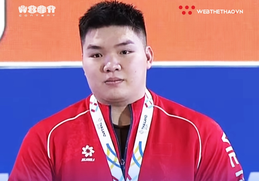 Cử tạ Việt Nam gi&agrave;nh tấm HCV SEA Games 33 đầu ti&ecirc;n