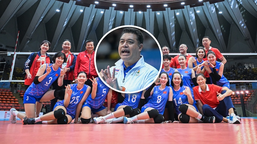 HLV đội tuyển b&oacute;ng chuyền nữ Th&aacute;i Lan d&agrave;nh lời khen cho Việt Nam