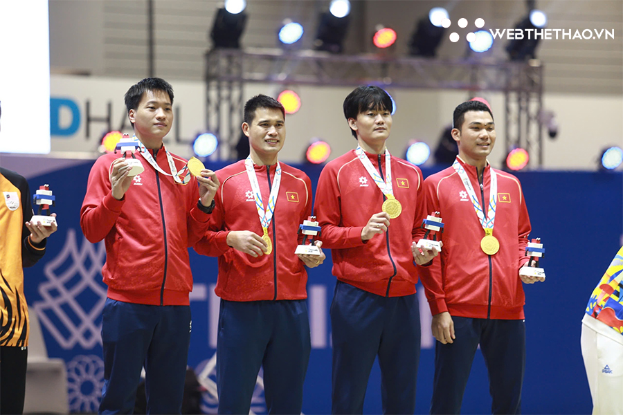 Bảng tổng sắp huy chương SEA Games 33 ng&agrave;y 19/12