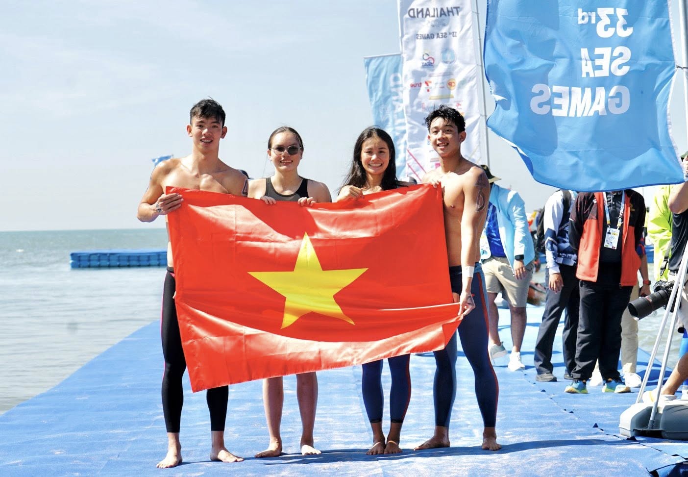 Kết quả ng&agrave;y thi đấu cuối c&ugrave;ng 20/12 SEA Games 33: Việt Nam gi&agrave;nh HCV bơi mặt nước mở 