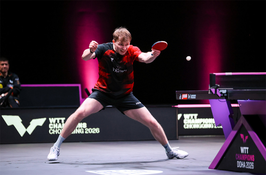 Benedikt Duda g&acirc;y ấn tượng mạnh ng&agrave;y khai m&agrave;n WTT Champions Doha 2026