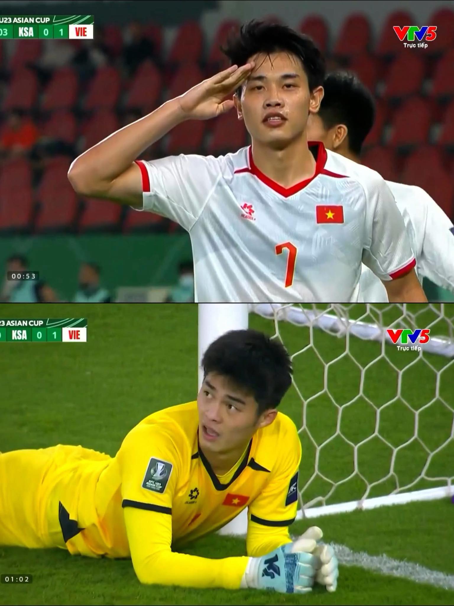 Trần Trung Ki&ecirc;n v&agrave; Đ&igrave;nh Bắc: Ai hay nhất trận U23 Việt Nam vs U23 Saudi Arabia?