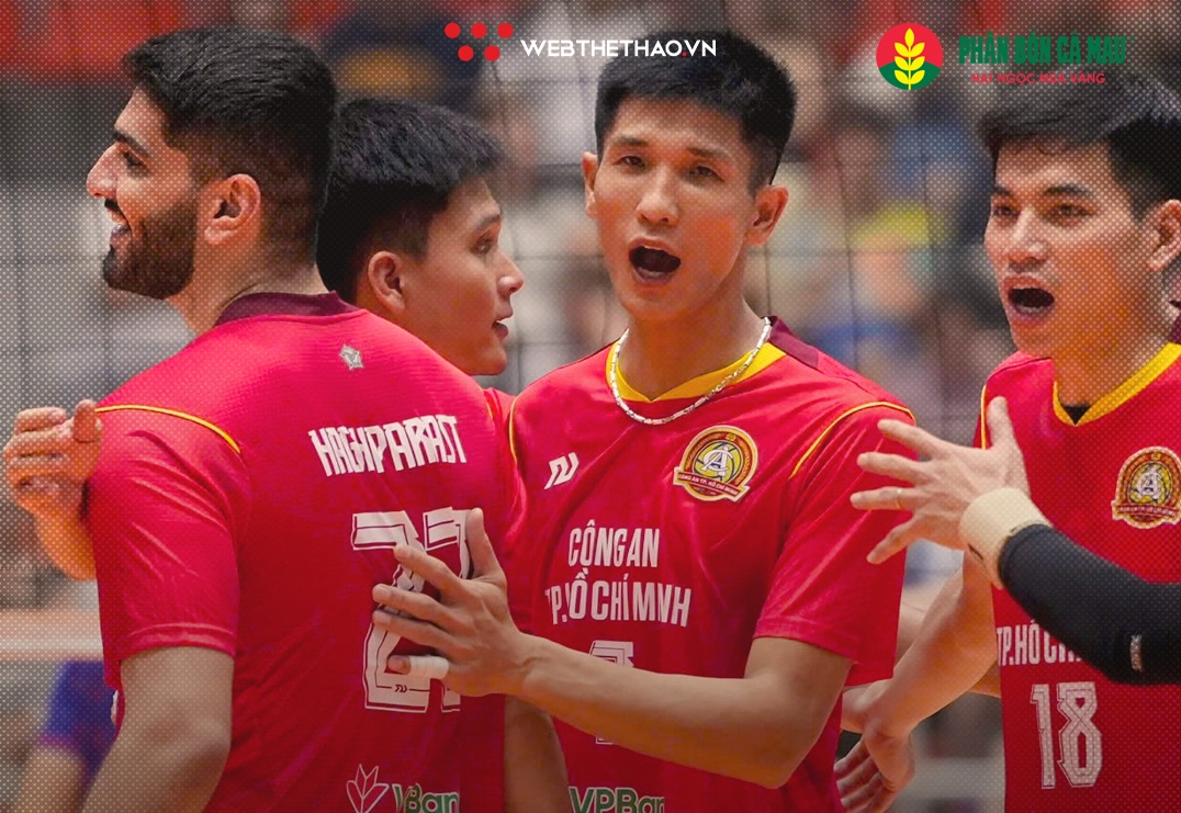 C&ocirc;ng An TP.HCM thị uy sức mạnh, &aacute;p đảo Thể C&ocirc;ng T&acirc;n Cảng giải b&oacute;ng chuyền VĐQG 2026