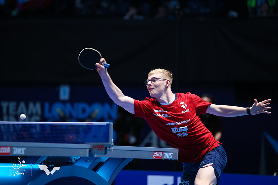 B&oacute;ng b&agrave;n Ph&aacute;p &aacute;p đảo Bồ Đ&agrave;o Nha, hi&ecirc;n ngang tiến v&agrave;o tứ kết World Team Championships 2026