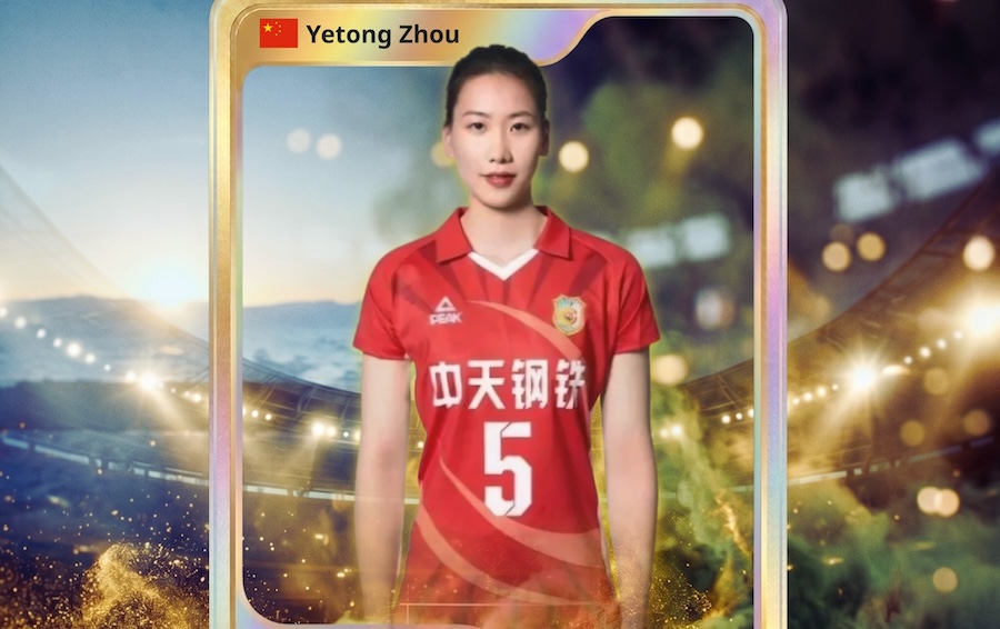 Zhou Yetong: đẳng cấp đối chuyền h&agrave;ng đầu ch&acirc;u &Aacute; tại c&uacute;p VTV9 - B&igrave;nh Điền 2026