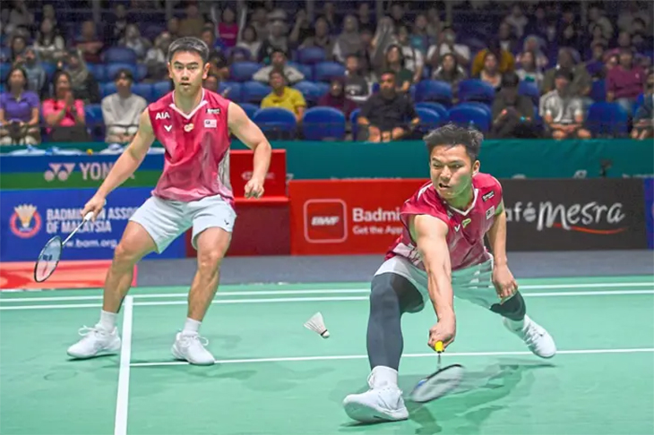 Cầu l&ocirc;ng Thomas Cup: Goh Sze Fei v&agrave; Nur Izzuddin nỗ lực t&igrave;m lại bản ng&atilde;, c&ugrave;ng Malaysia giải 
