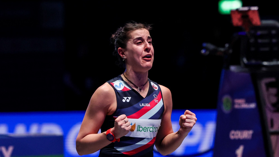 Cựu số 1 thế giới cầu lông Carolina Marin lại vô địch All England Open sau 9 năm và 2 cuộc phẫu thuật đầu gối