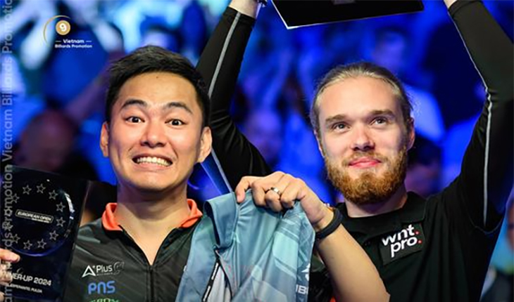 Johann Chua và Mickey Krause lấy suất dự giải billiards Reyes Cup 2024