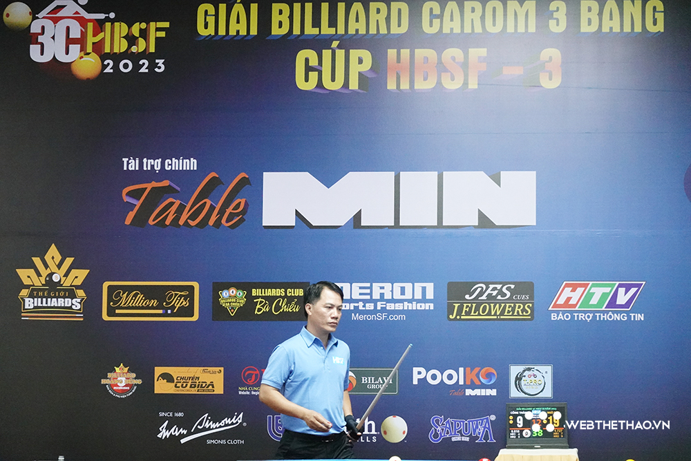 Giải billiard carom 3 băng Cúp HBSF – 3 2023 có Trần Quyết Chiến, Bao Phương Vinh, Đào Văn Ly...