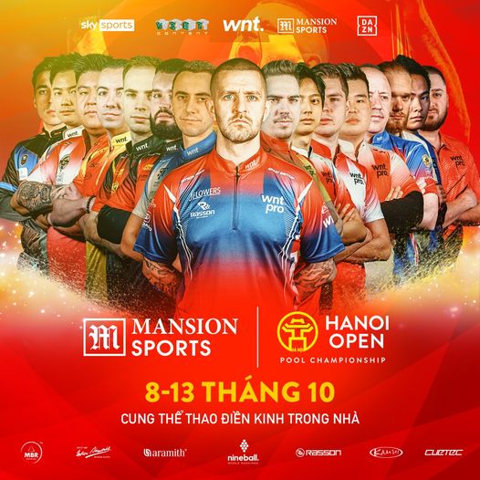 Top 16 cơ thủ hàng đầu thế giới xác nhận tham gia giải billiards Hanoi Open 2024