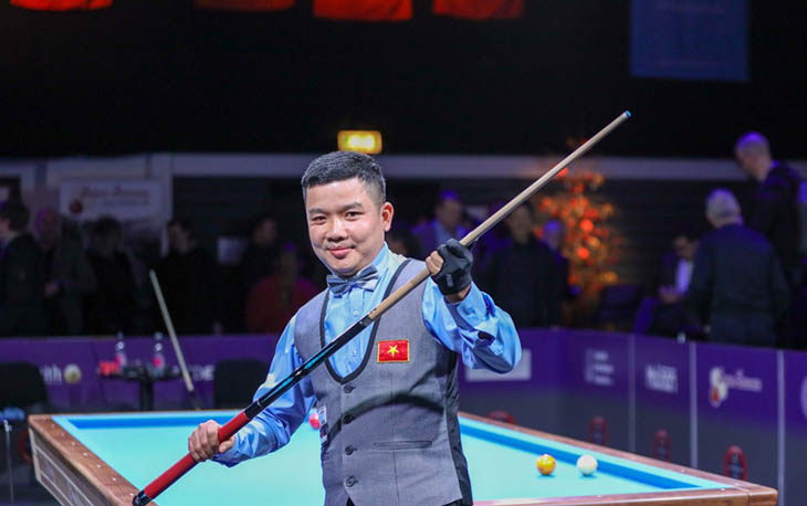Giải billiards carom 3 băng Vô địch thế giới: Nguyễn Đức Anh Chiến được bảo lưu điểm