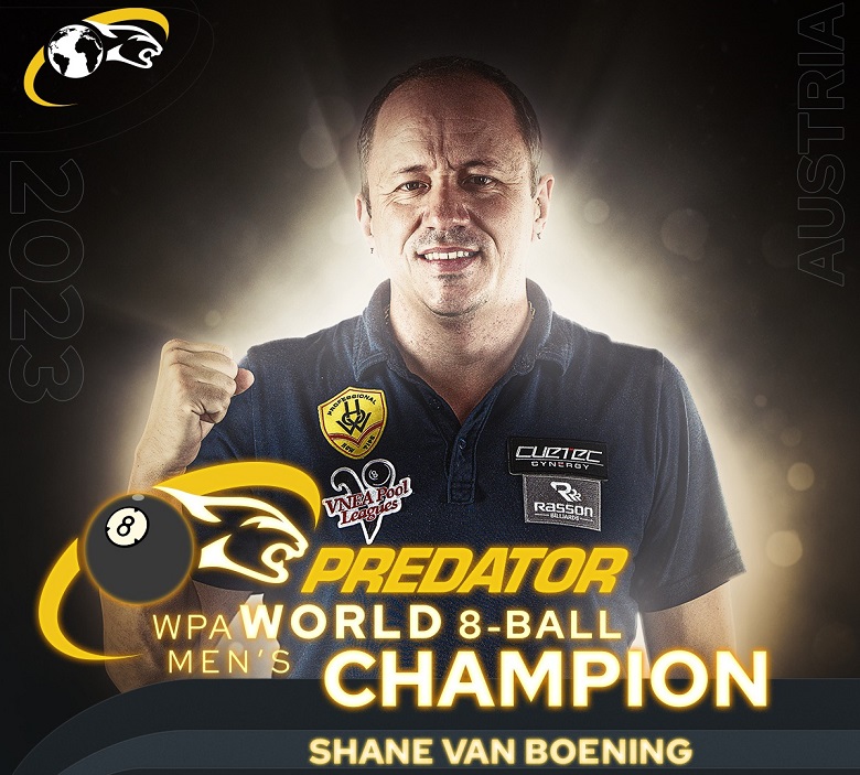 Shane Van Boening lần đầu vô địch thế giới billiard pool 8 bi, Chezka Centeno chinh phục 10 bi nữ thế giới