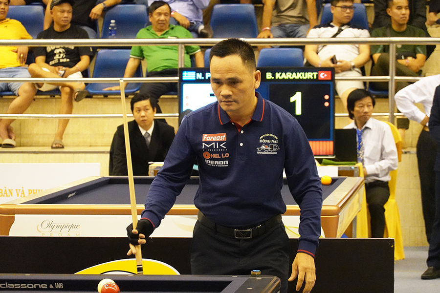 Trần Đức Minh xuất sắc vào bán kết Giải billiard carom 3 băng World Cup TPHCM 2024