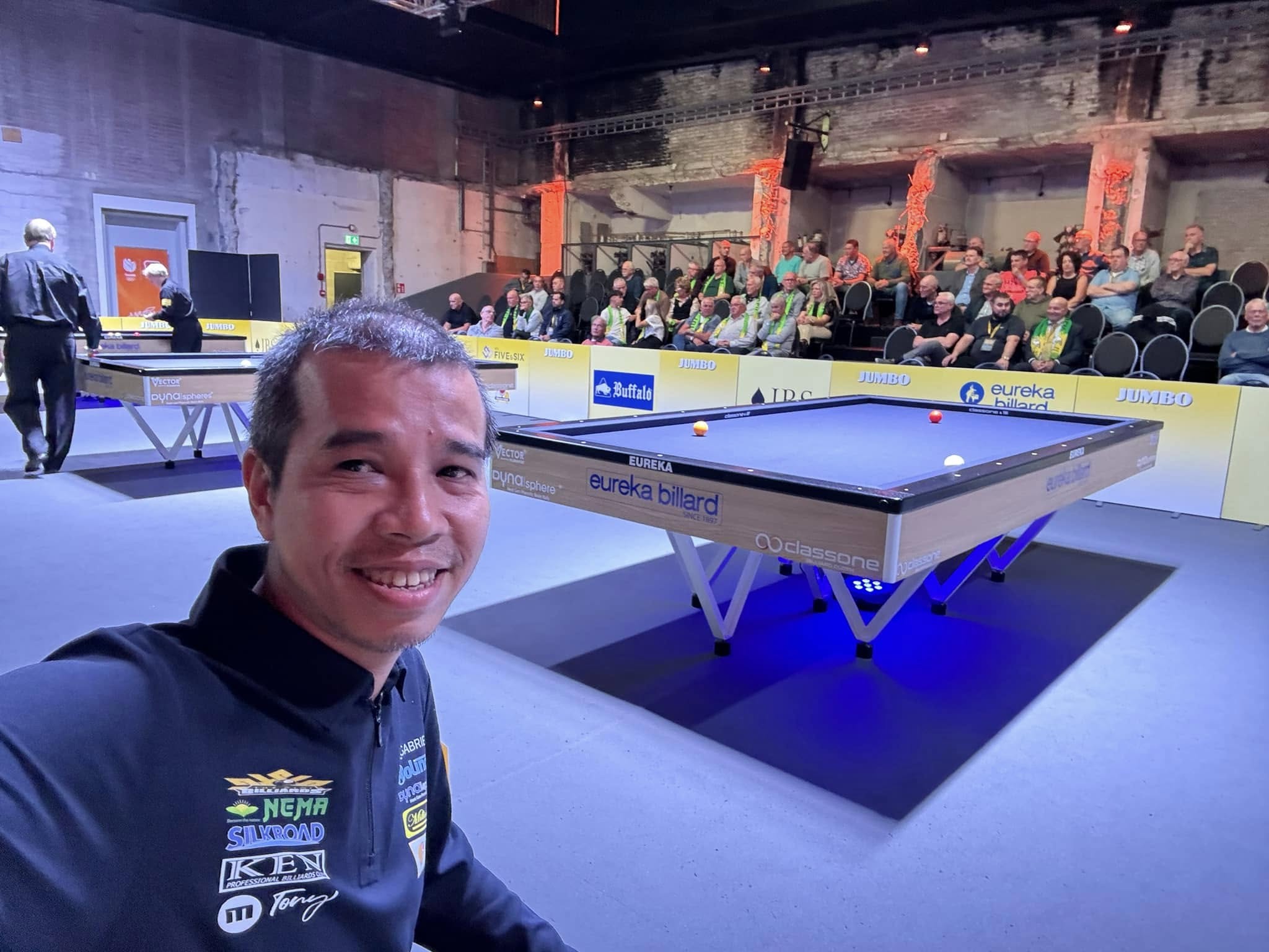 Ứng viên Cúp Chiến Thắng Trần Quyết Chiến vào vòng 16 giải billiard carom 3 băng Sharm El Sheikh World Cup 2024