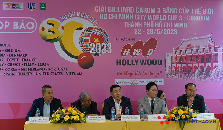 Giải Billiard Carom 3 băng Cúp thế giới (World Cup) TPHCM 2023 vào vòng đấu chính 32 