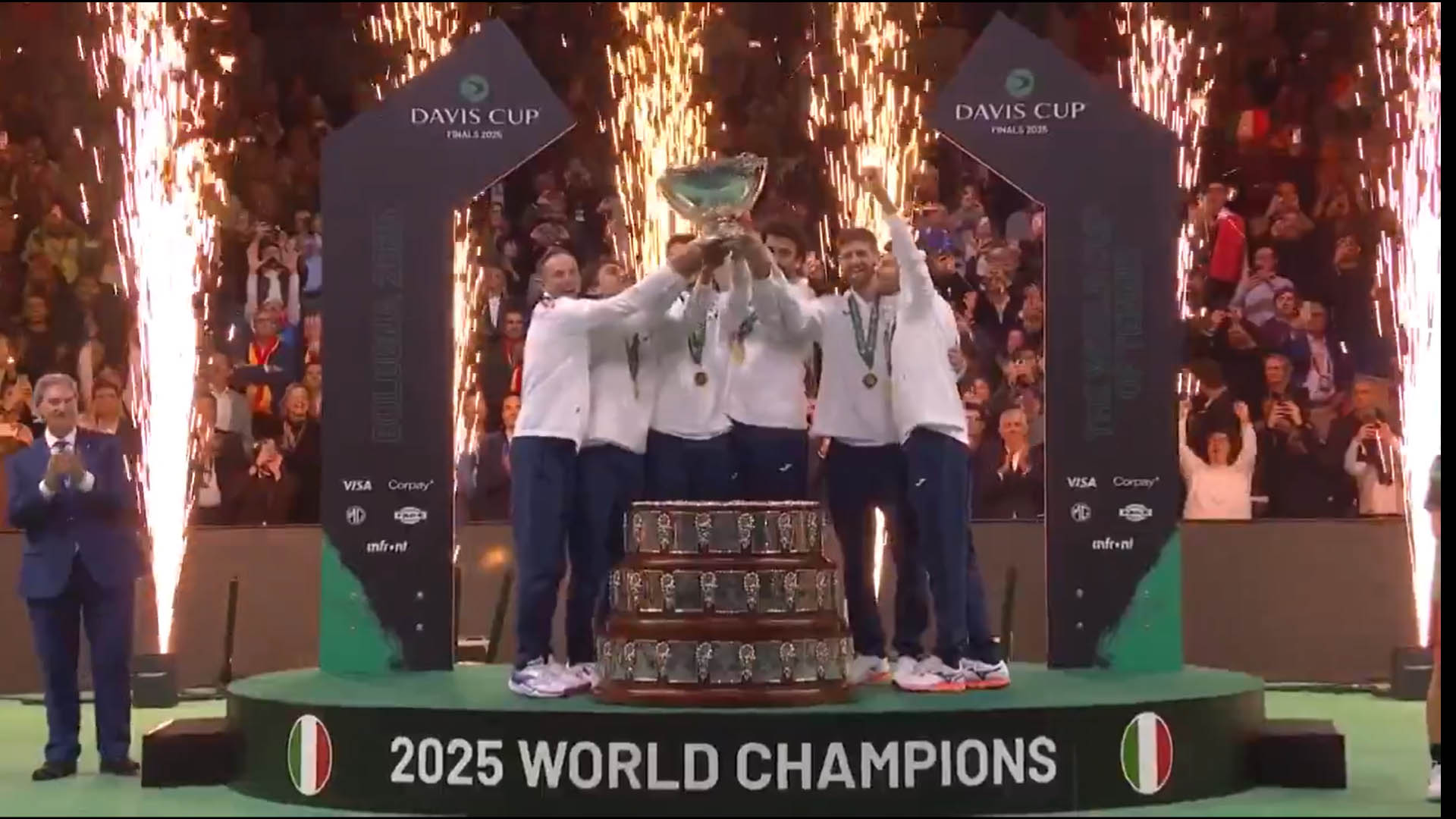 Berrettini và Cobolli đánh bại Tây Ban Nha, giúp Ý vô địch giải quần vợt Davis Cup lần thứ 3 liên tiếp