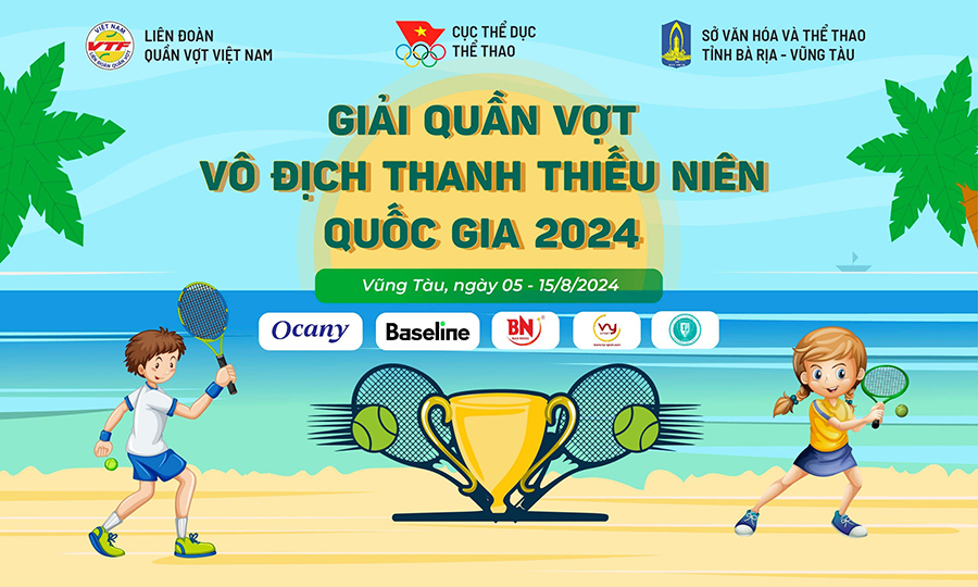 Giải Quần vợt Vô địch Thanh thiếu niên Quốc gia 2024 thu hút nhiều tài năng