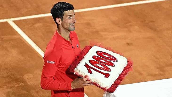 Kết quả tennis mới nhất 15/5: Djokovic chạm mốc 1000 chiến thắng ở ATP Tour
