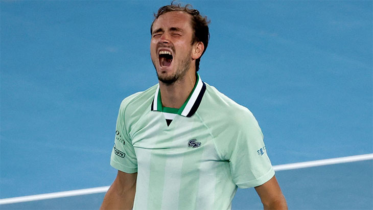 Kết quả tennis Australian Open mới nhất 26/1: Số 2 thế giới Medvedev ngược dòng hiếm hoi