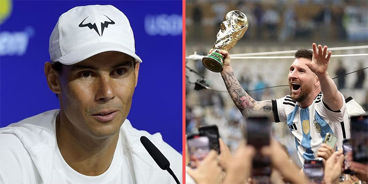 Vì sao huyền thoại tennis Nadal bật khóc khi xem chung kết World Cup nơi Messi vô địch?