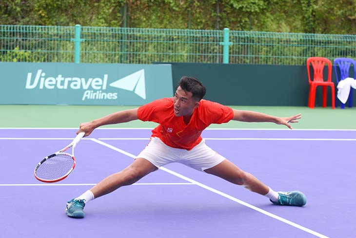 Tennis Việt Nam sớm cầm chắc ngôi đầu bảng A Davis Cup nhóm III khu vực Châu Á - Thái Bình Dương