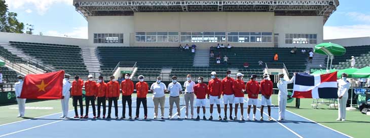 Vòng Play-offs Davis Cup nhóm II Thế giới: Việt Nam phải rượt đuổi Cộng hòa Dominica