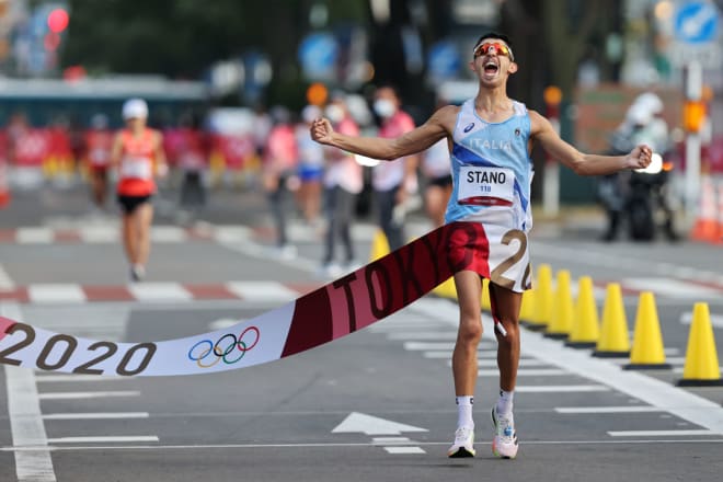 Anh cảnh sát Ý đánh bại cặp ứng viên vàng chủ nhà để vô địch đi bộ 20km Olympic Tokyo