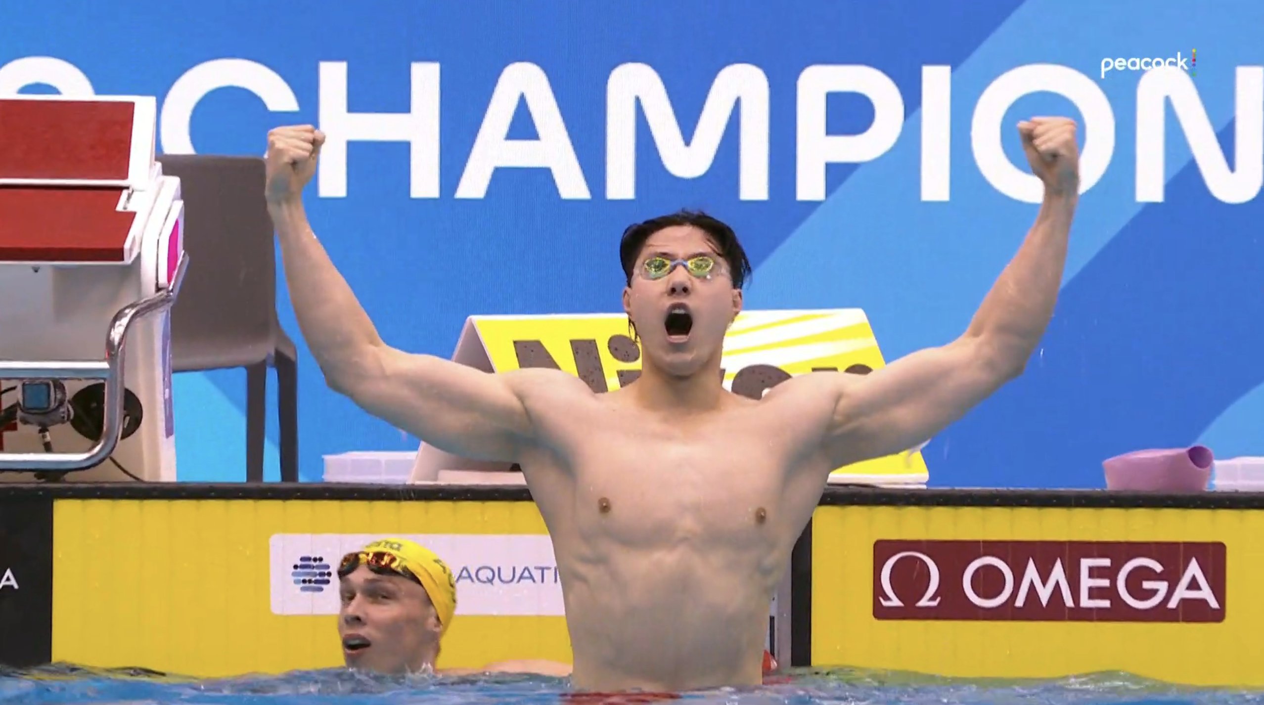 Chàng trai Trung Quốc giành trọn bộ 3 HCV bơi ếch, lập một kỷ lục thế giới ở nội dung Phạm Thanh Bảo tham gia